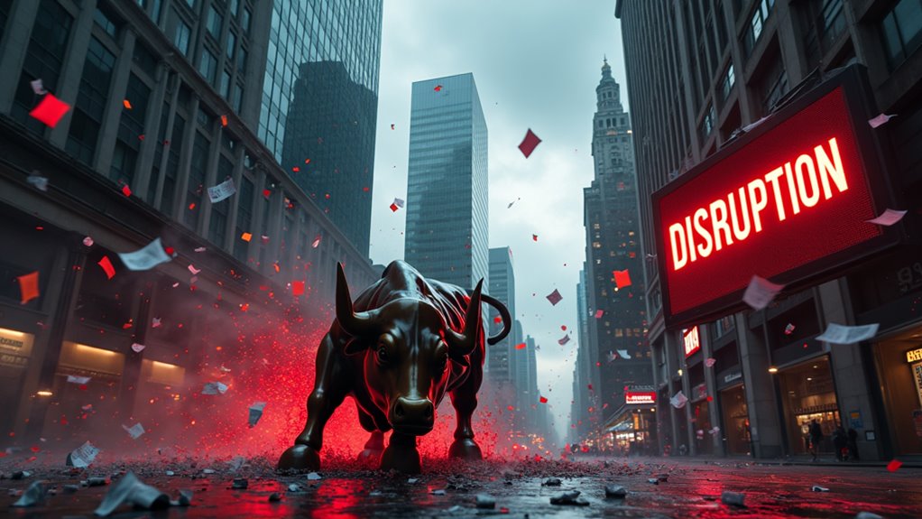 ai app disrupts broker stocks